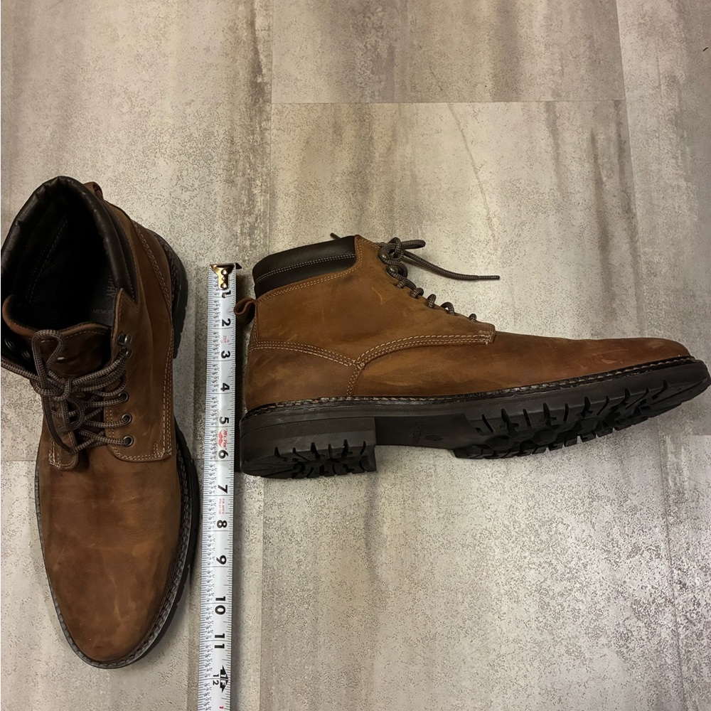 Johnston & Murphy Brown Leather Lace-Up Boots - Picture 7 of 7